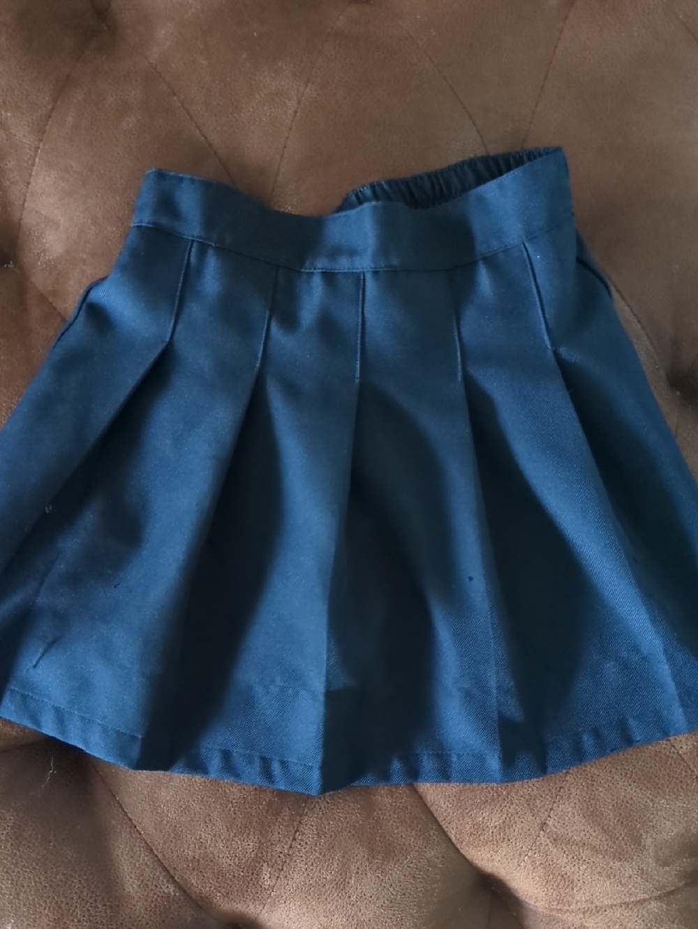 Izod Navy Pleated Skater Skirt